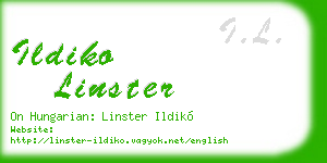 ildiko linster business card